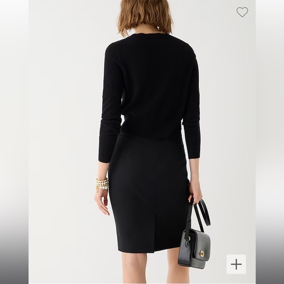 J. Crew | The Pencil Skirt Black Wool Blend - 0 - Picture 2 of 7